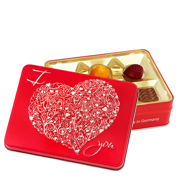 Präsentdose „I love you”