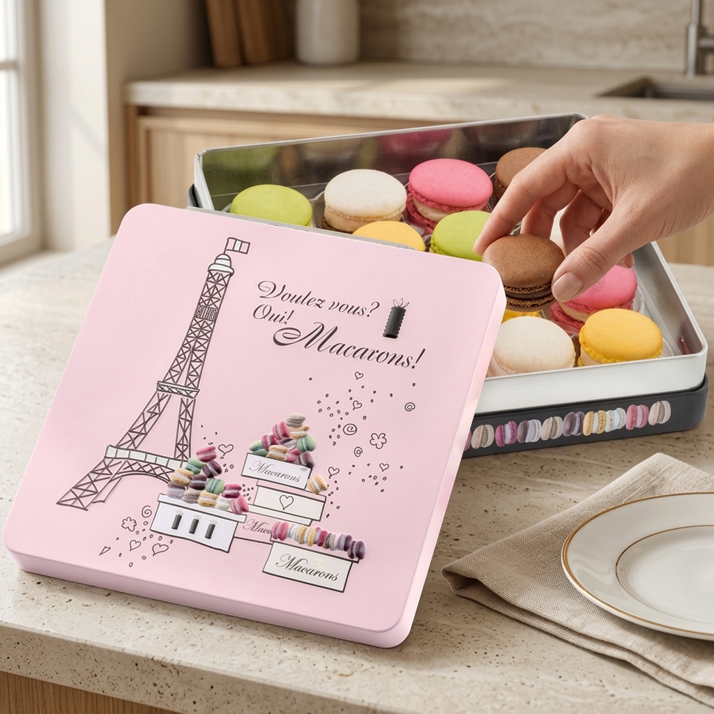 Macarons-Präsentdose „Voulez Vous“