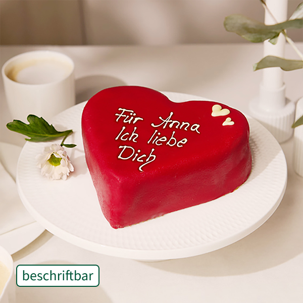 Konditoren-Herztorte beschriftbar
