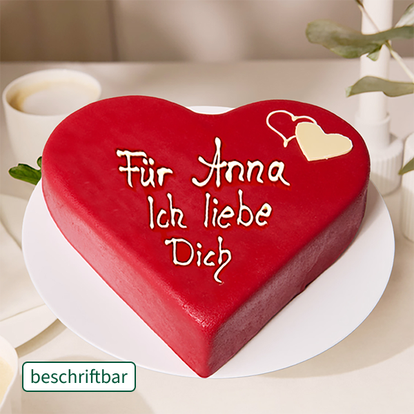 Konditoren-Herztorte beschriftbar