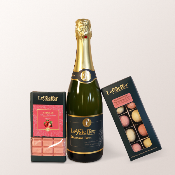 Geschenkbox Erdbeer & Champagner