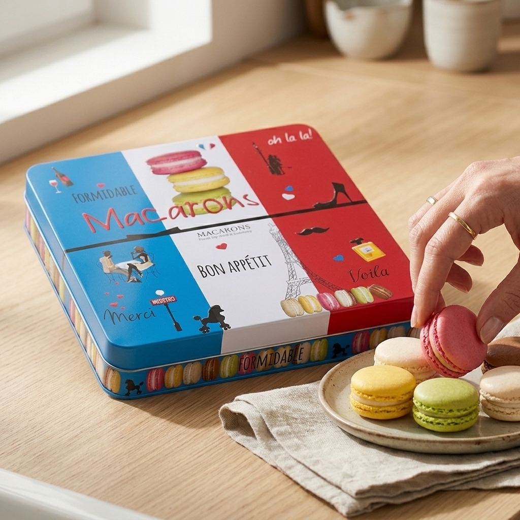 Macaron Präsentdose „Bon Appétit“