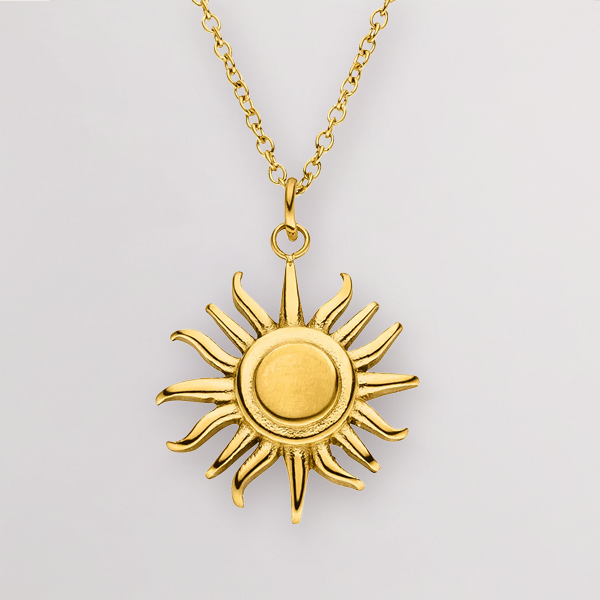 Halskette Goldene Sonne